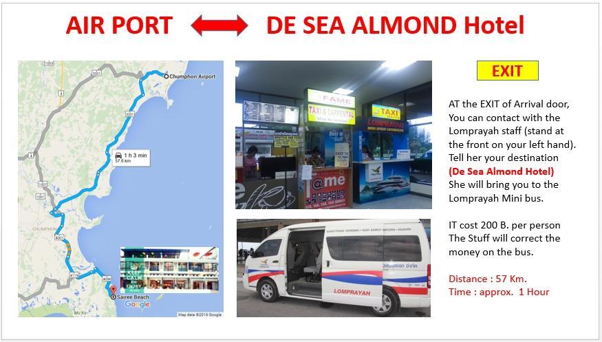 De Sea Almond Hotel Chumphon Exterior photo